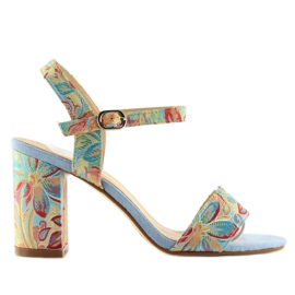 Orijentalno plave sandale LT92 plave plava