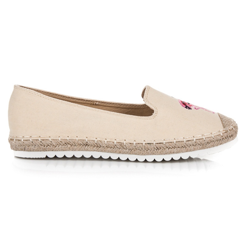 Bestelle Espadrile s flamingom smeđa