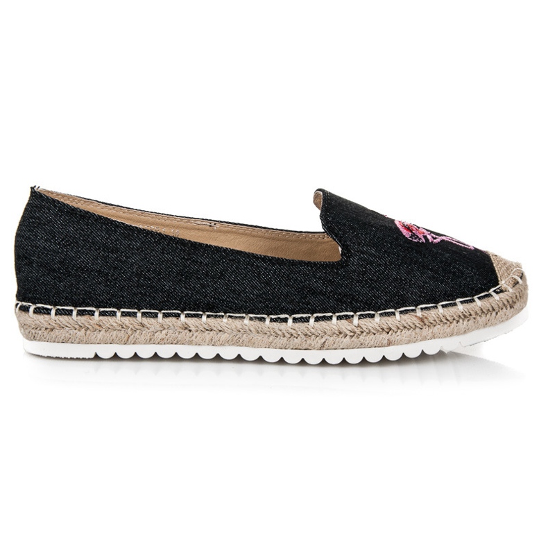 Bestelle Espadrile s flamingom crno