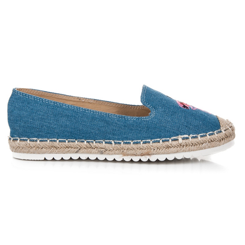 Bestelle Espadrile s flamingom plava