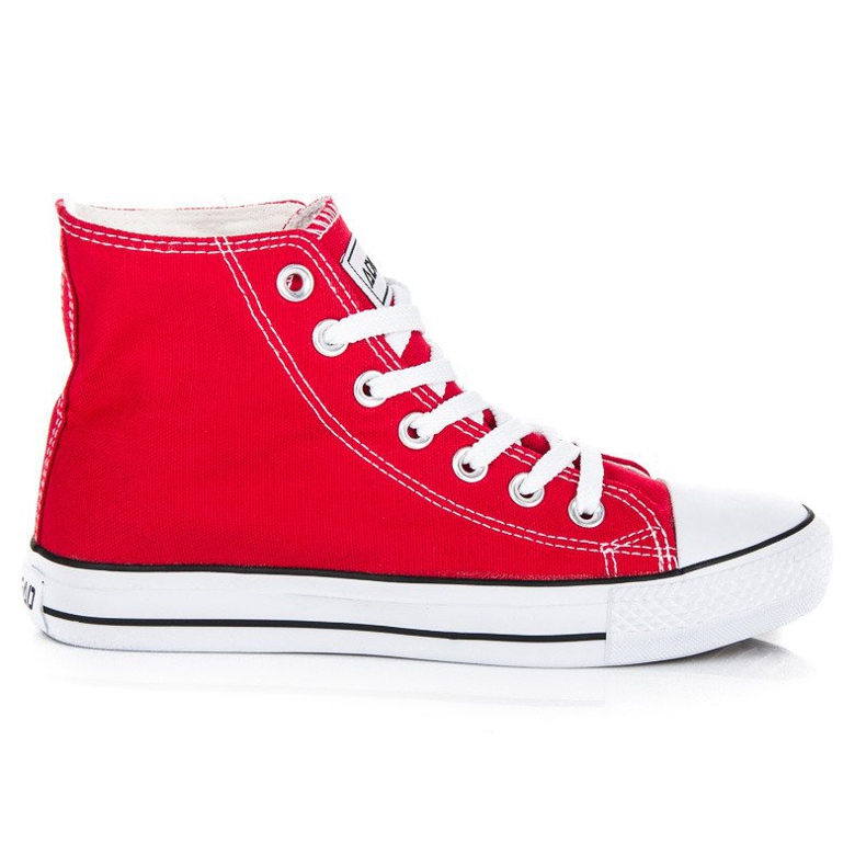 Vezane tenisice iznad gležnja crvena