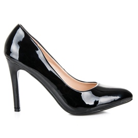 Small Swan Klasične lakirane potpetice crna