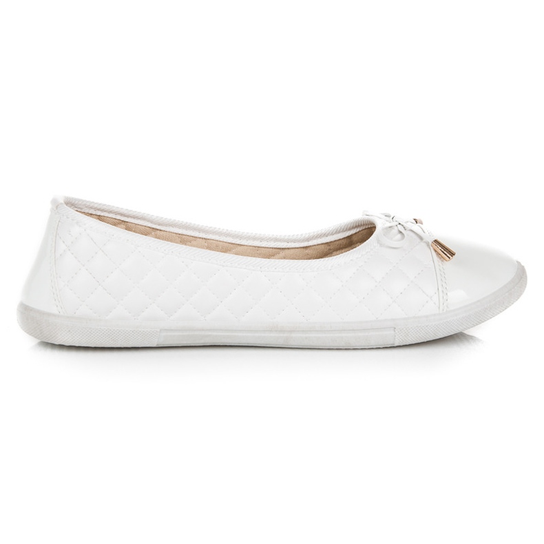 Prošivene balerinke bijela
