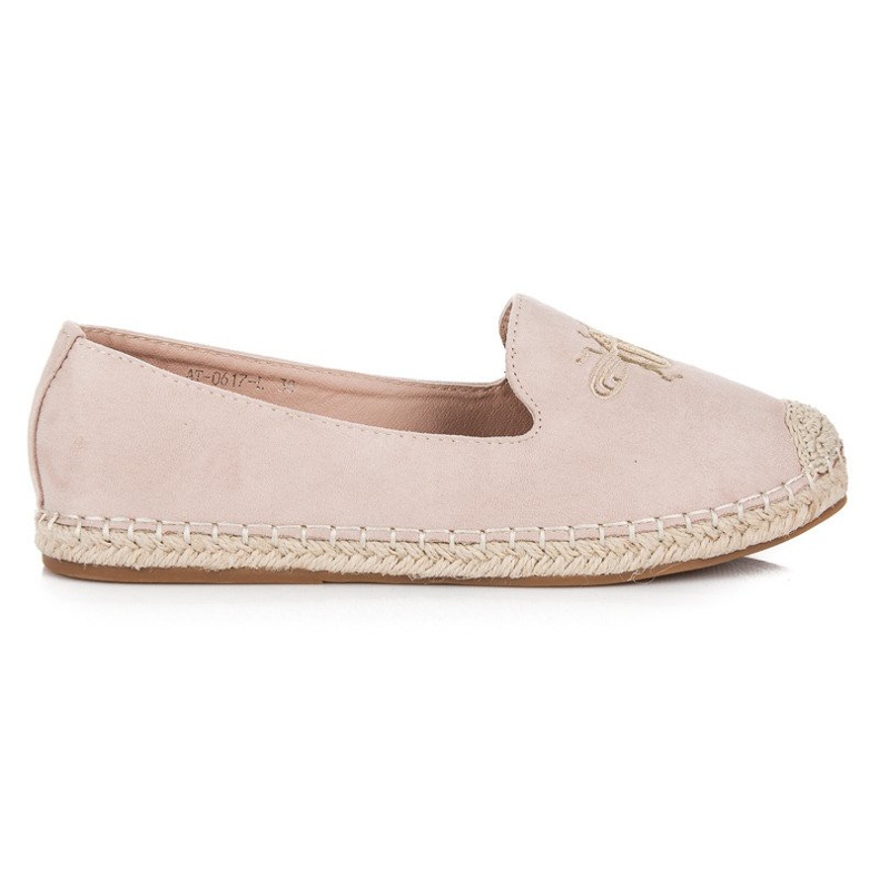 Bestelle Slip-on espadrile ružičasta