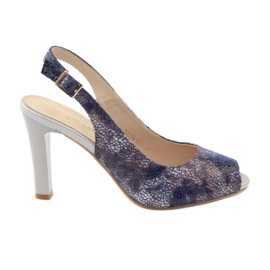 Sandale na stupu Sergio Leone 578 smeđa tamnoplava