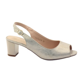 Sandale na stupu Sergio Leone 810 žuta boja smeđa