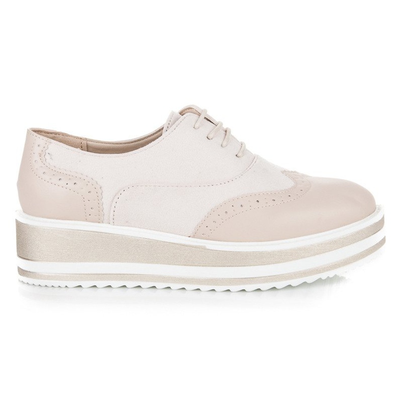 Fgm Paris Vezane hlače na platformi smeđa