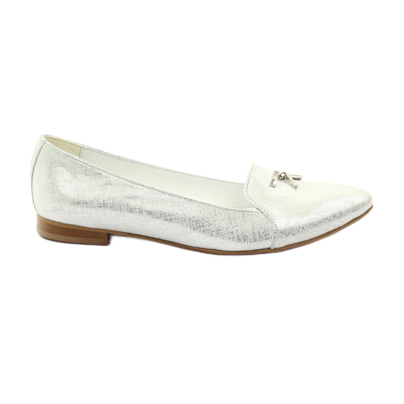 Lordske balerine sa srebrnim ukrasom Angello siva