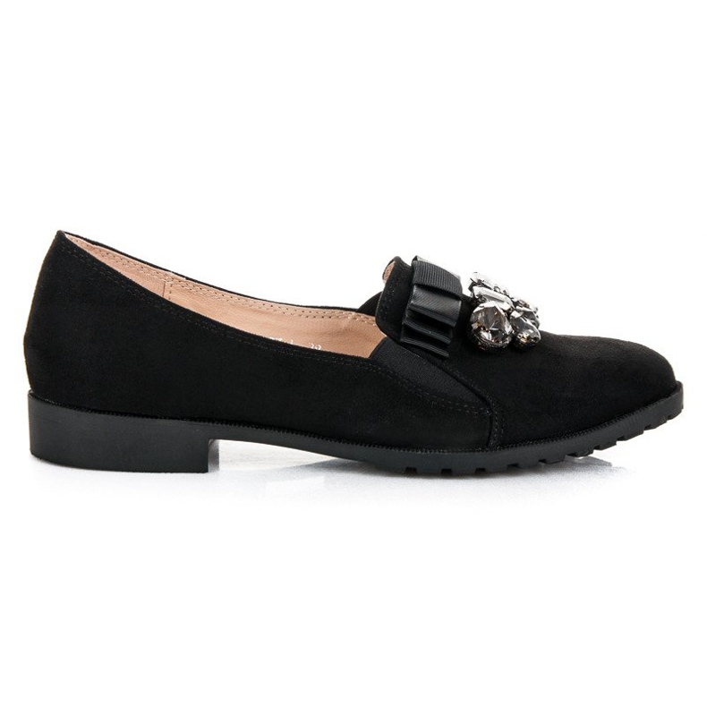 Bestelle Slip-on cipele s ukrasom crno