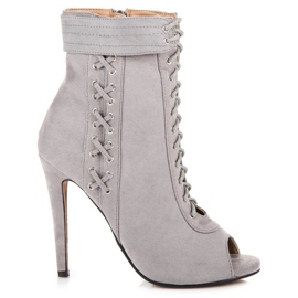 Seastar Vezane čizme otvorenih prstiju siva