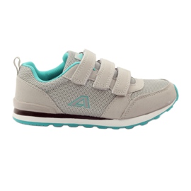 American Club Američke kožne sportske cipele s ulošcima zelena siva