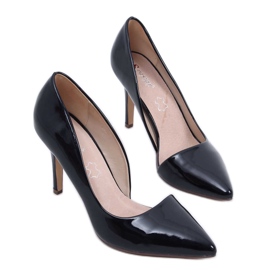 Pastelne asimetrične C26P Crne potpetice crna