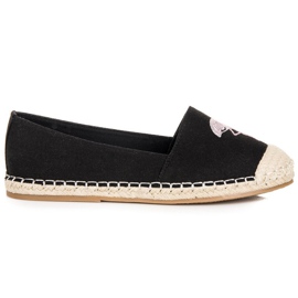 Bestelle Crne espadrile s flamingom crna