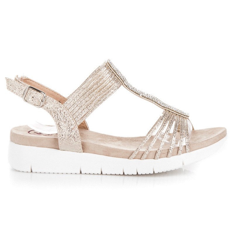 Kylie Sandale s kristalima žuta boja