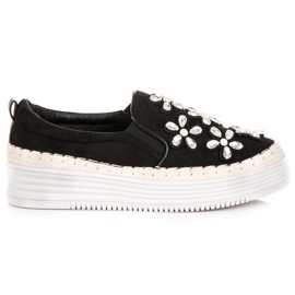 Vices Espadrile na platformi škripca crna