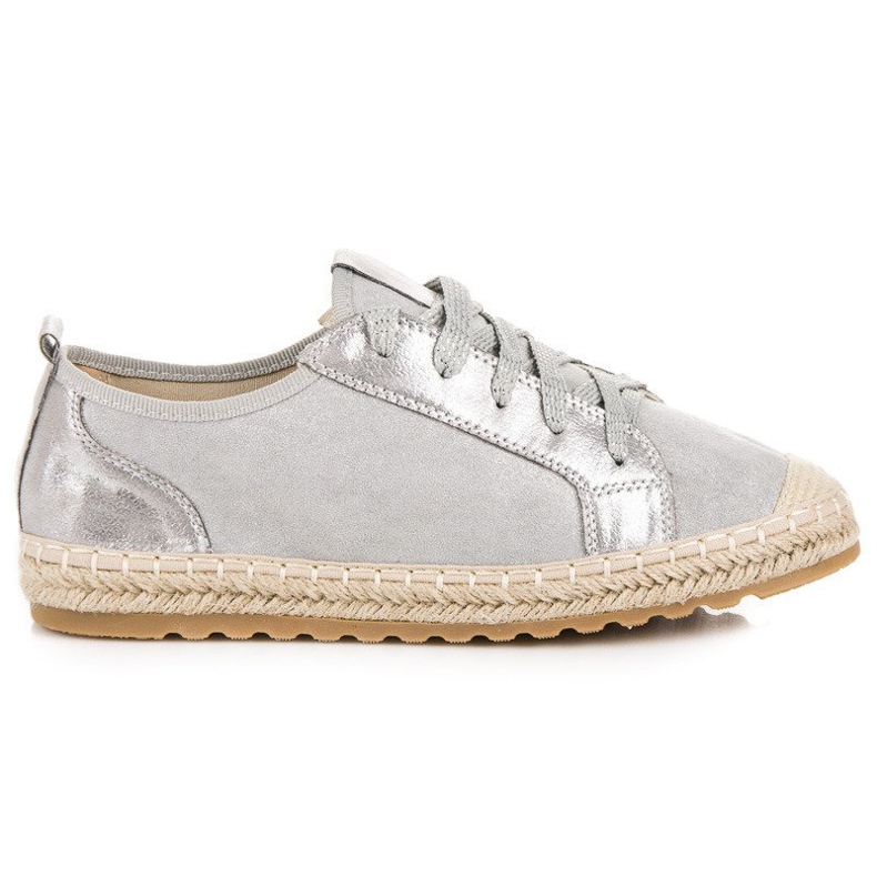 Seastar Espadrile od antilopa na vezanje siva