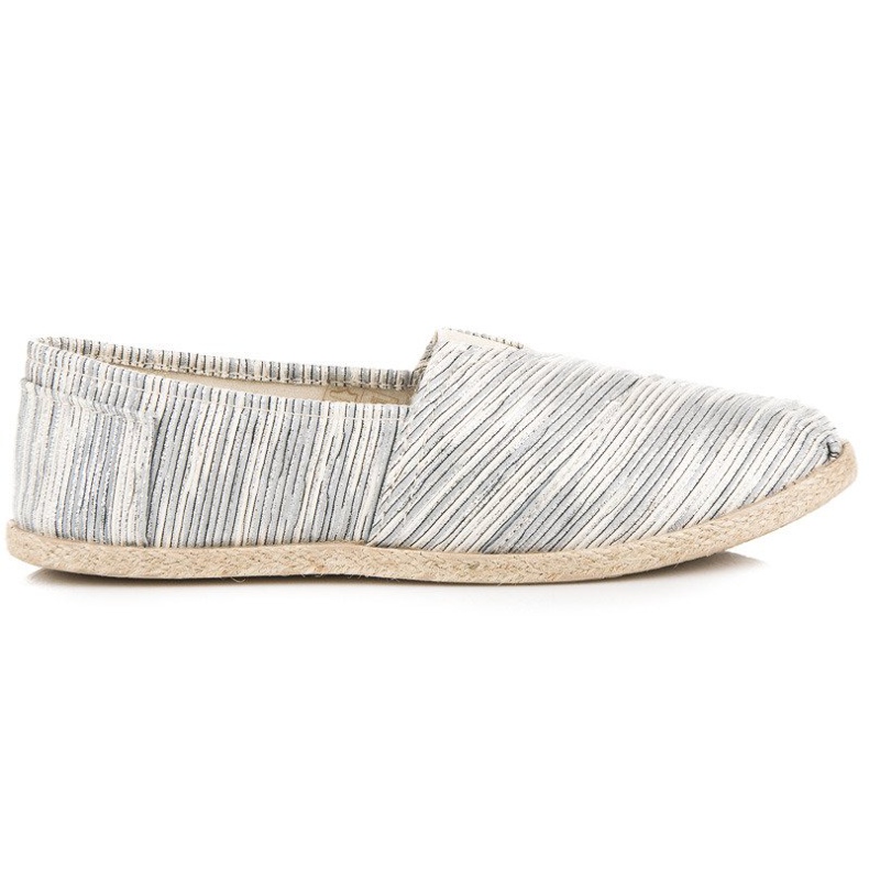 Rebraste espadrile siva