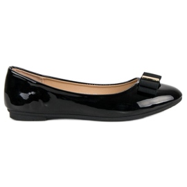 Comer Crno lakirane balerinke crna