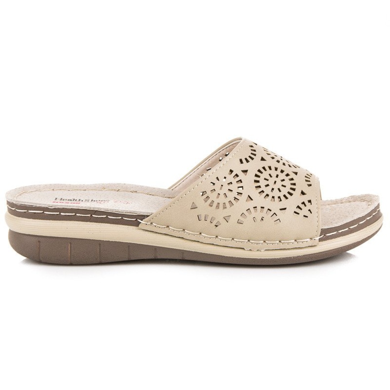 Hasby Ženske ažurne papuče smeđa