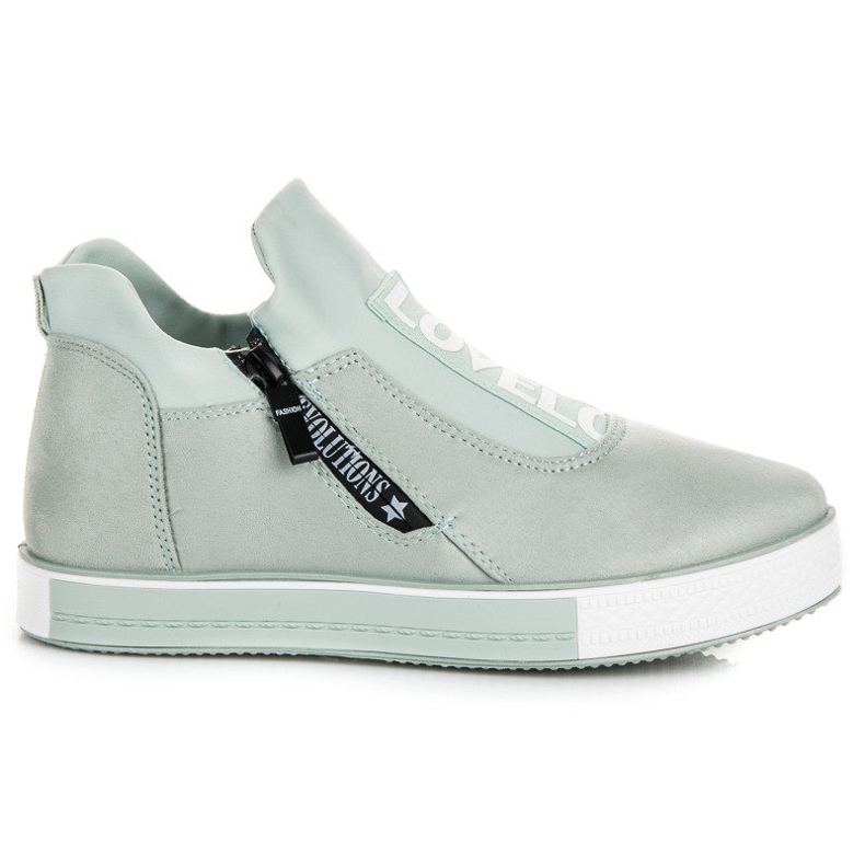 Ideal Shoes Zelene antilop tenisice zelena