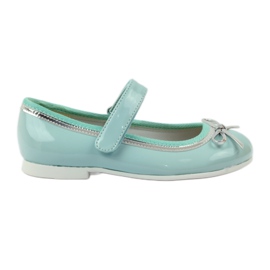 American Club Pumpe za balerine s američkim lukom zelena