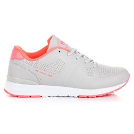 Ax Boxing Ženske sive sportske cipele narančasta siva ružičasta