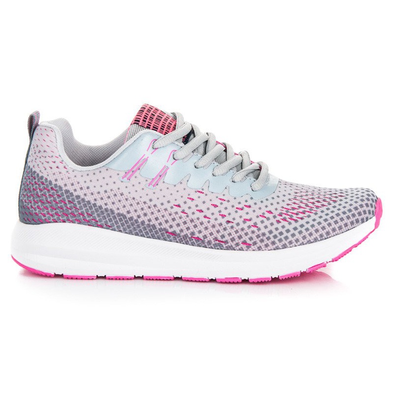 Ax Boxing Udobne sportske cipele siva ružičasta