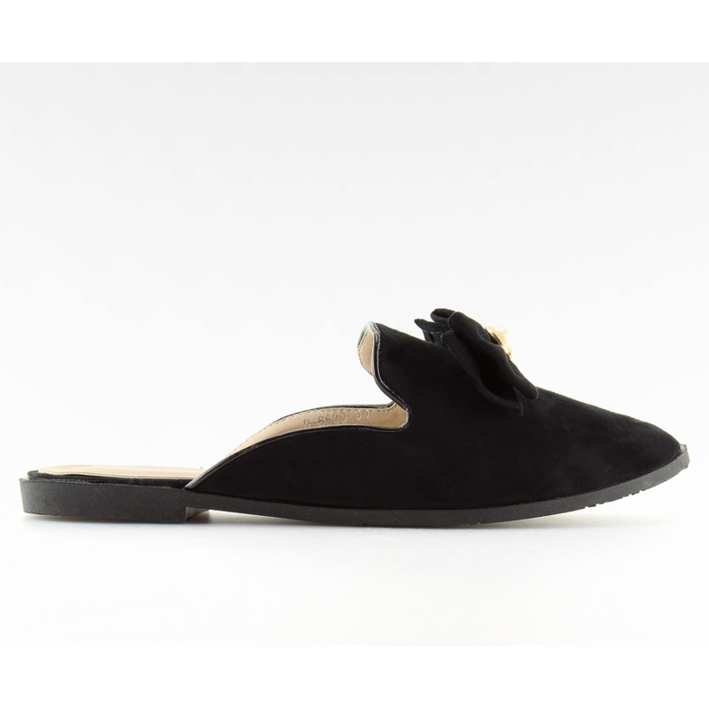 Crne Lordsy papuče D-6539 crne crno