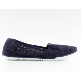 Mornarskoplave čipkane gaćice MN70 D.BLUE tamnoplava