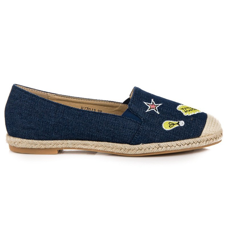 Sweet Shoes Traper espadrile s flasterima mornarsko plava