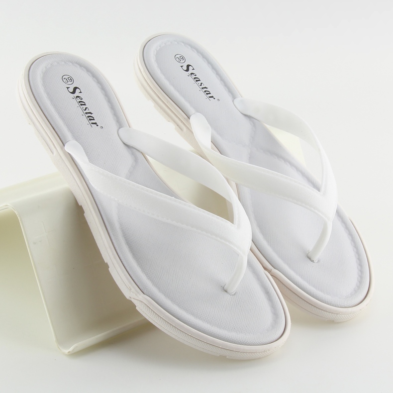 Bijele japanke za žene CK41P Bijele bijela