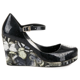 Meliski sandale na vinceza klin potpeticu crno