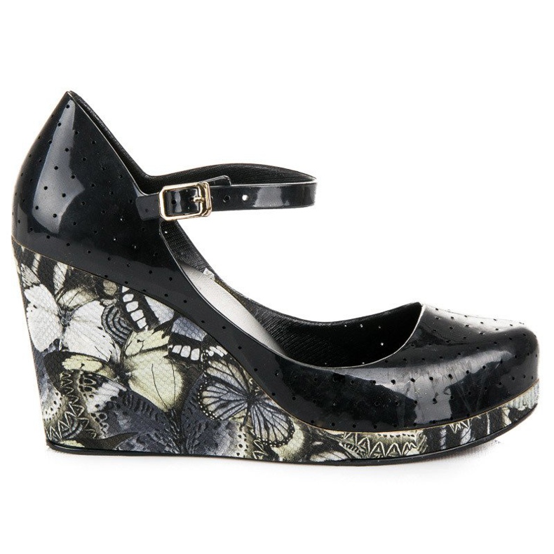 Meliski sandale na vinceza klin potpeticu crno