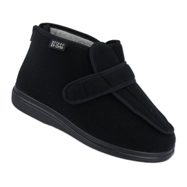 Dr.ORTO Befado muške papuče s čičkom 987M002 crne, Silver(Ag) postava crna