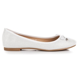 Renda Ženske bijele balerinke bijela