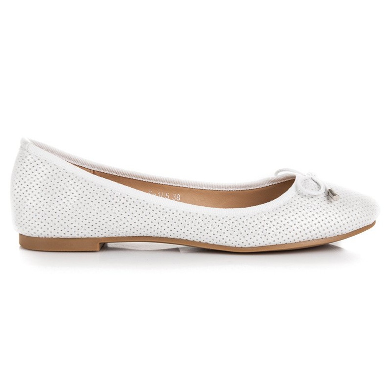 Renda Ženske bijele balerinke bijela