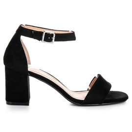 Crne sandale na šanku VINCEZA crna