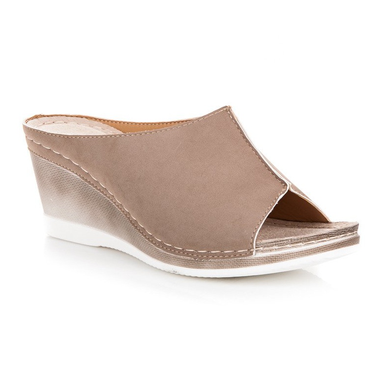 Vinceza sandale na klin smeđa