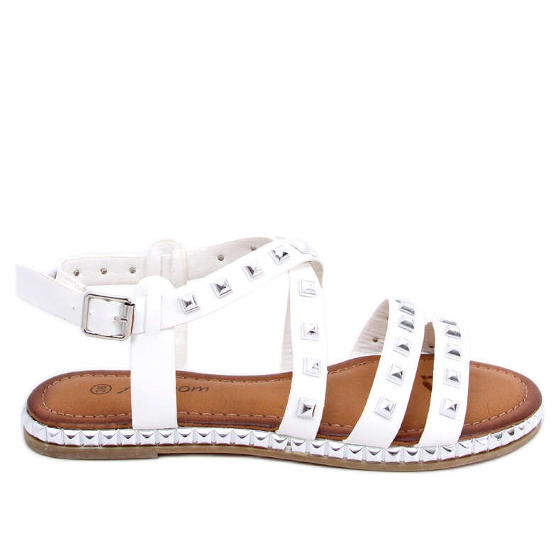 Bijele sandale s vijcima WL193 Bijele bijela