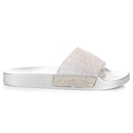 Bello Star Papuče s kristalima siva