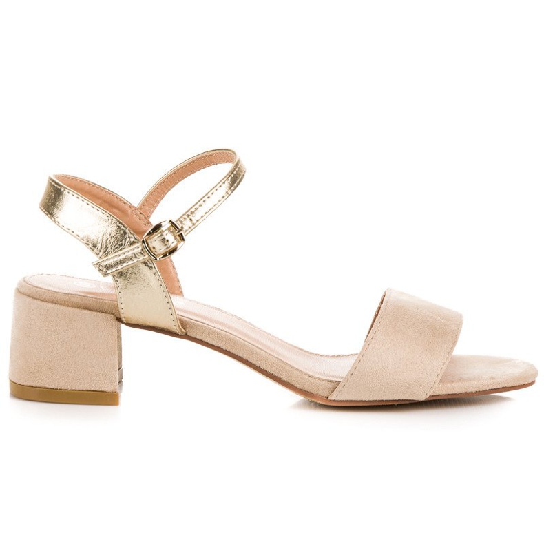 Bež sandale na visoku petu iz VINCEZA
