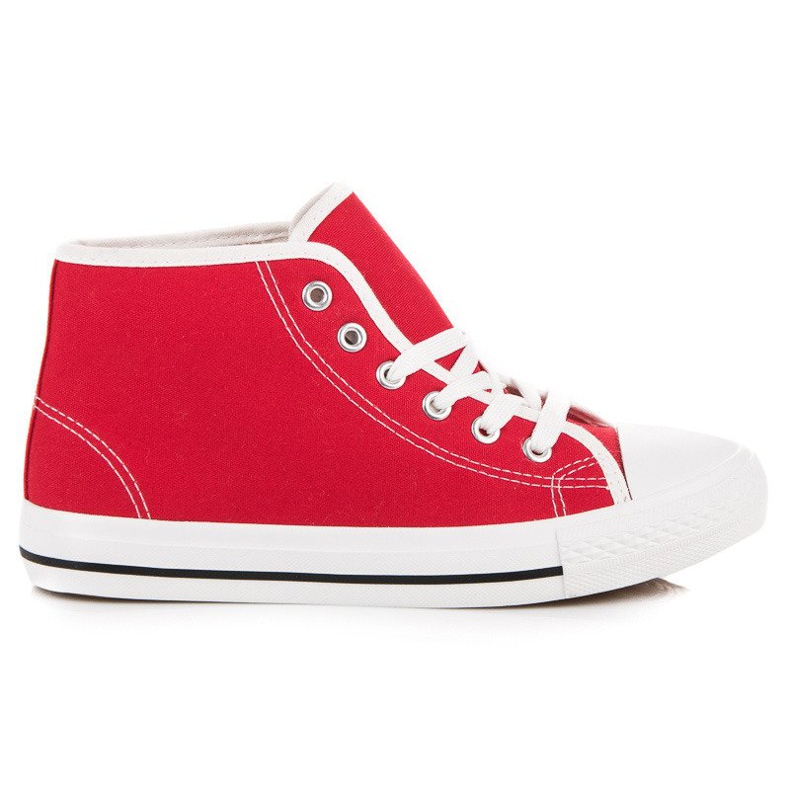 Crvene tenisice iznad gležnja crvena