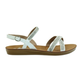 American Club Sandala s kubičnim cirkonijem American 170430 bijela