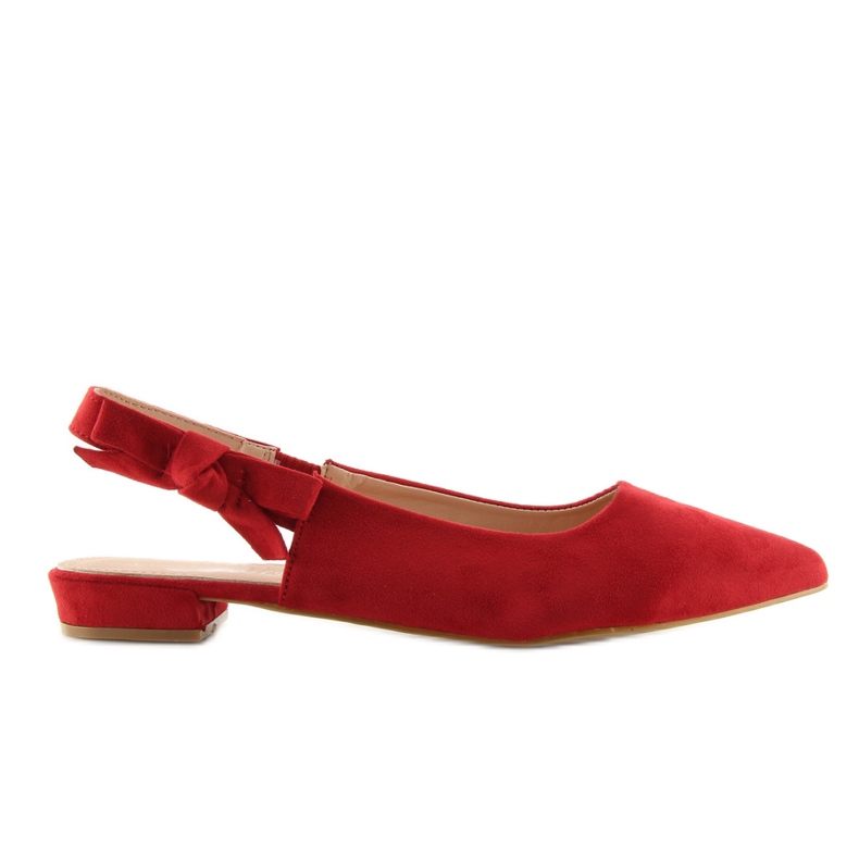 Crvene balerinke otvorene pete 100-879SA crvena