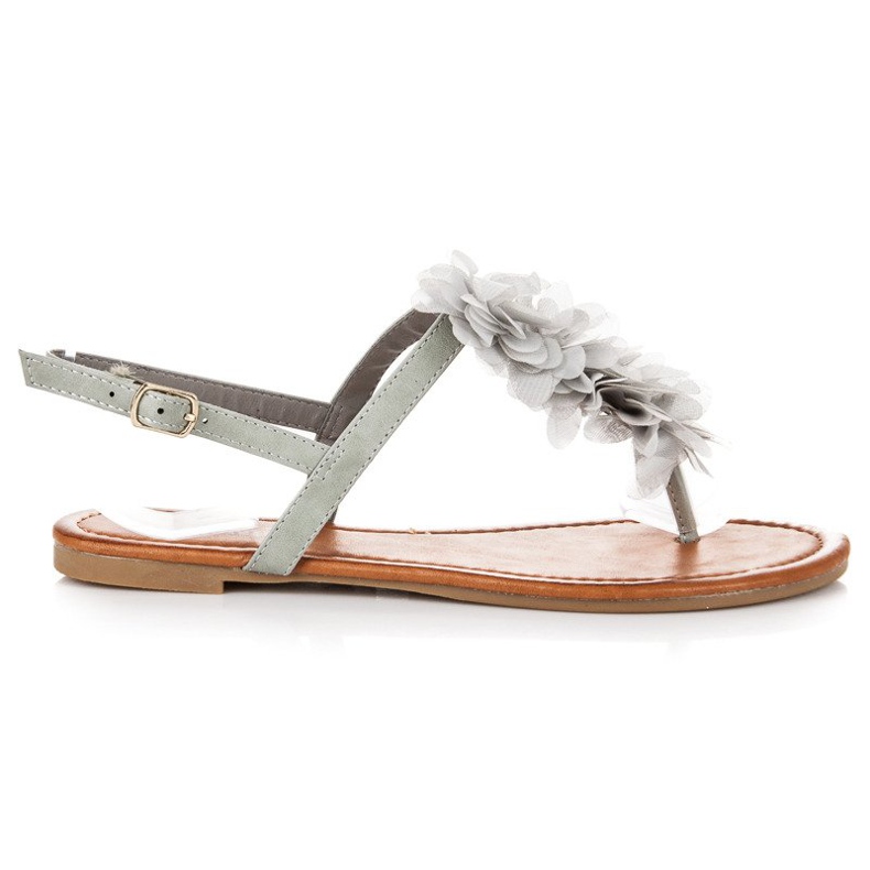 Seastar Elegantne sandale s kopčom siva