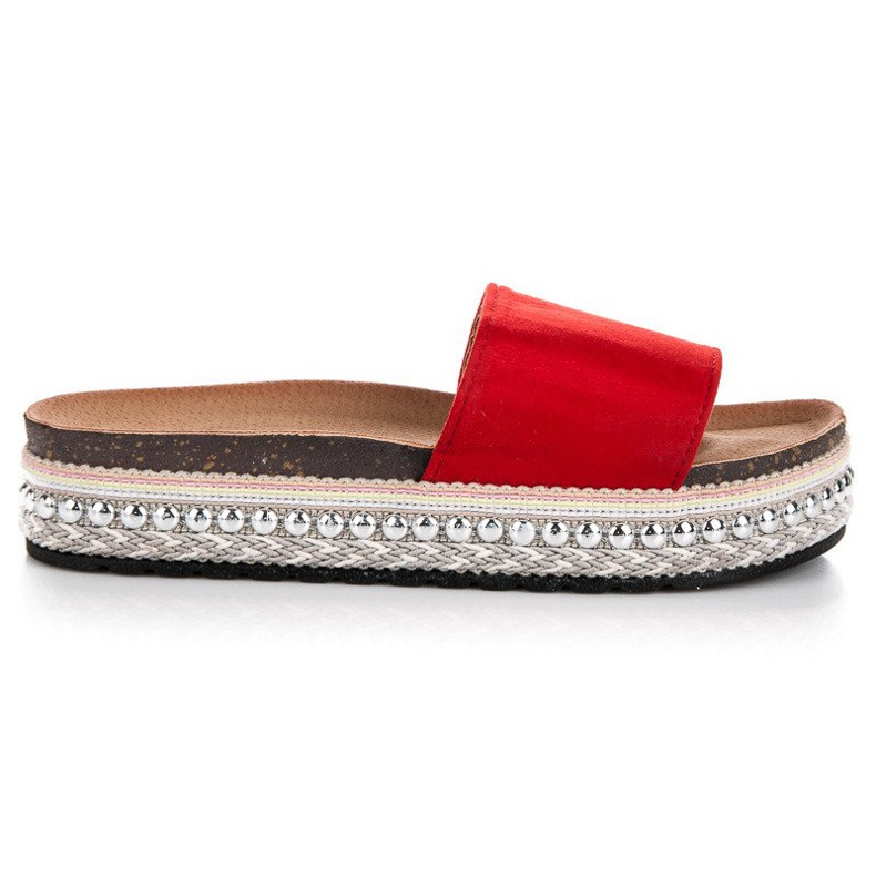 Seastar Modne boho papuče crvena