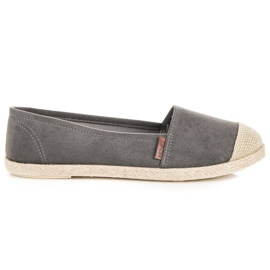 McKey Sive espadrile od antilopa siva