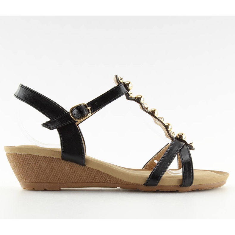 Crne sandale na nisku potpeticu crne HX-1 Black crno