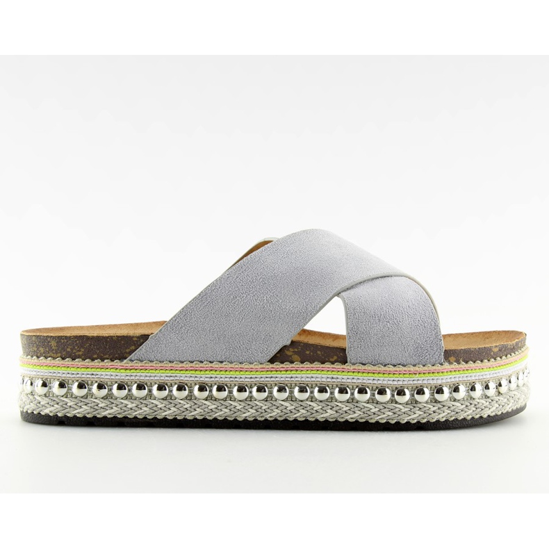 Sive espadrile H55 sive siva