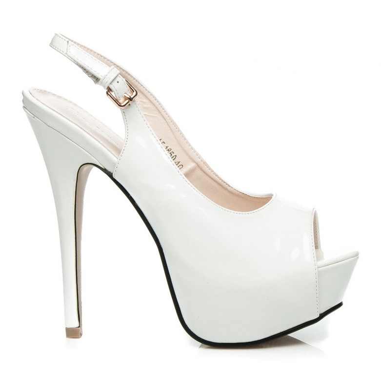 Comer Pumpe visokog sjaja bijela